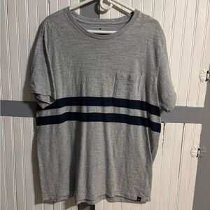 American Eagle Outfitters Gray and Black Striped Tee